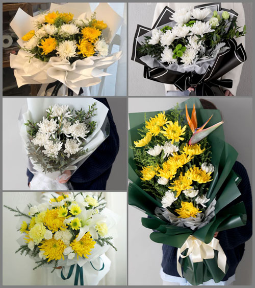 山东德州陵城区神头镇白事花束代送